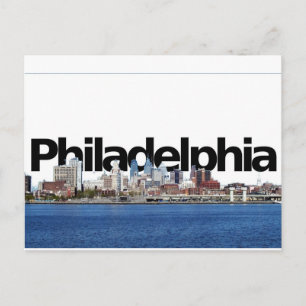 Carte Postale Philadelphie Skyline avec Philadelphie dans le cie
