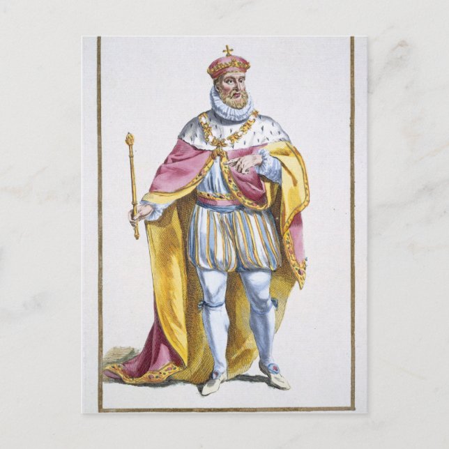 Carte Postale Philippe II (1527-98) Roi d'Espagne de 'Receuil de (Devant)