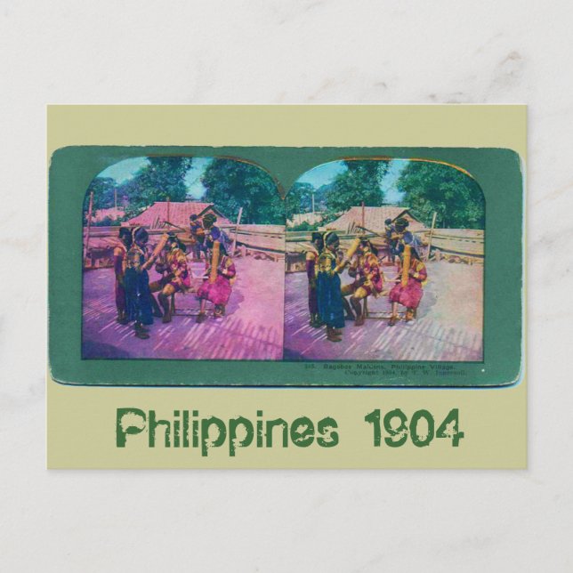 Carte Postale Philippines 1904 (Devant)