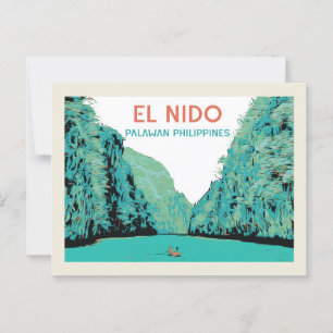 Carte Postale Philippines, El Nido Palawan merveille de la natur