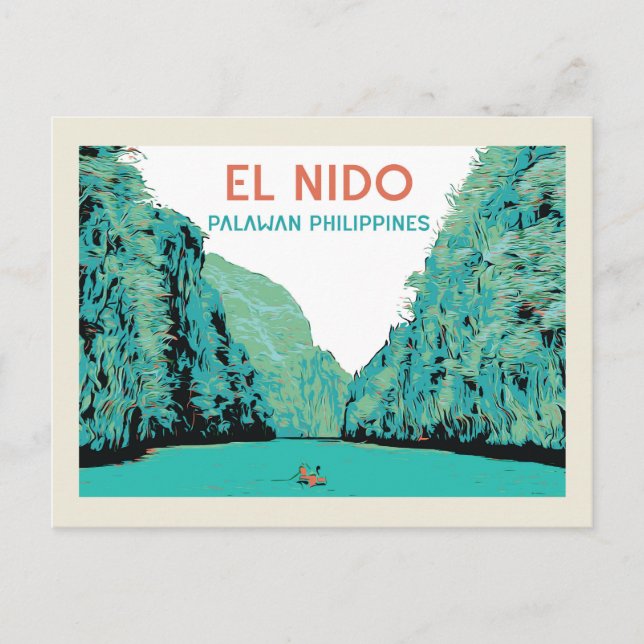 Carte Postale Philippines, El Nido Palawan merveille de la natur (Devant)