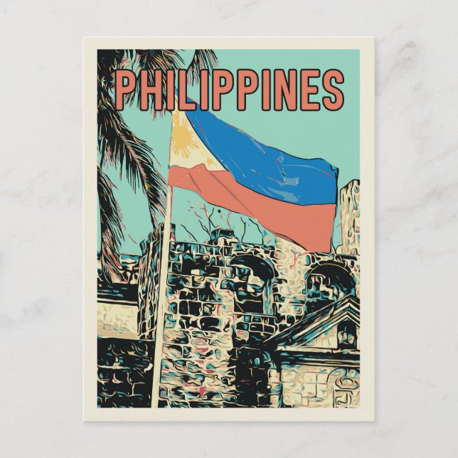 Carte Postale Philippines, Manille Intramuros, Fort de Santiago (Devant)
