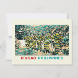 Carte Postale Philippines, peuple Ifugao Cordillera Centre