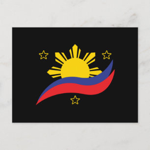 Carte Postale Philippines Philippin Pinoy Drapeau