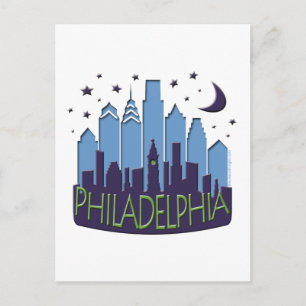 Carte Postale Philly Skyline grand cool