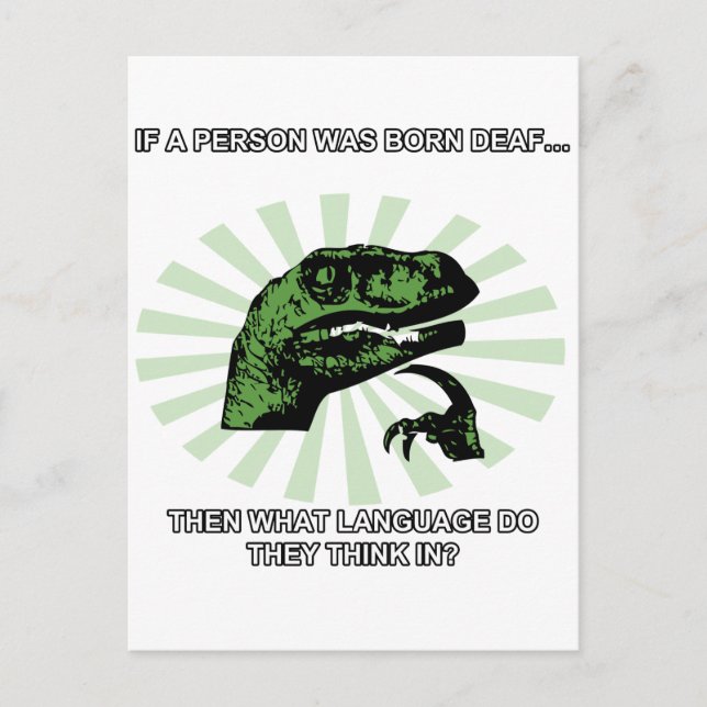 Carte Postale Philosoraptor (Devant)