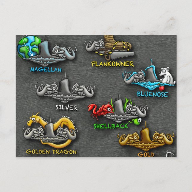 Carte postale "Phins" (Devant)