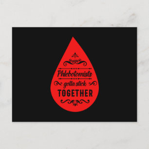 Carte Postale Phlebotomiste Gotta Stick Ensemble Sang Phlebotomi