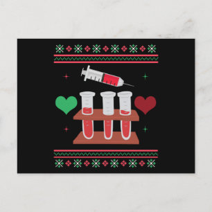 Carte Postale Phlebotomiste Vilain Noël Sweat Noël Noël