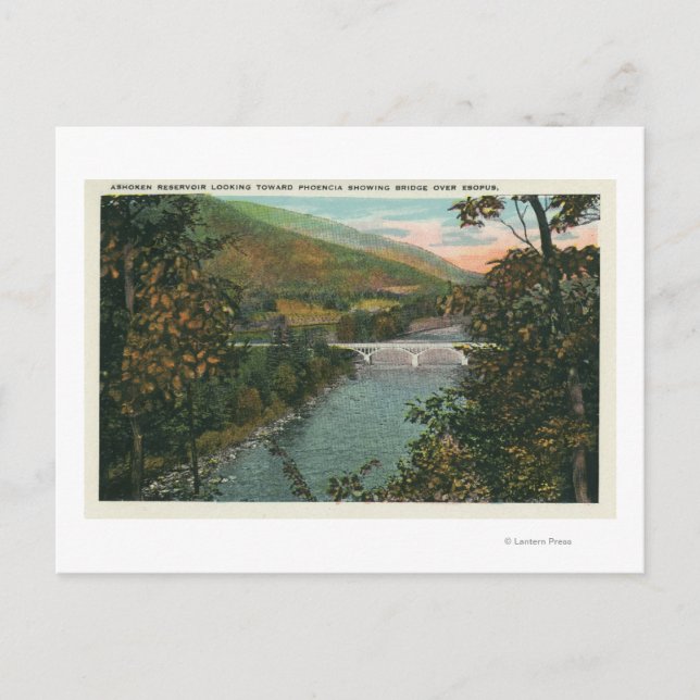 Carte Postale Phoencia, Pont sur Esopus (Devant)
