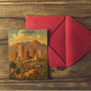 Carte Postale Phoenix Arizona Voyage Rétro – Ciel du Désert