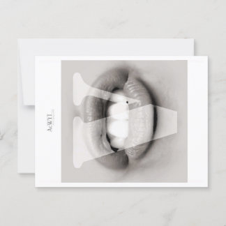 Carte Postale Phonetic Love Mouth Art V