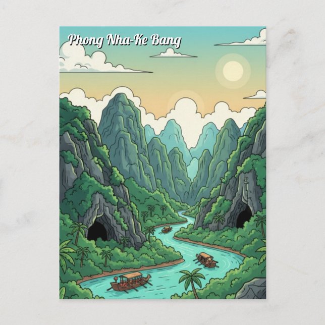 Carte Postale Phong Nha-Ke Bang, Vietnam (Devant)