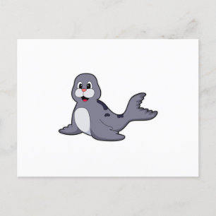 Carte Postale Phoque Mignon