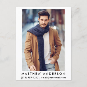 Carte postale photo Actor Model 2 - Wht