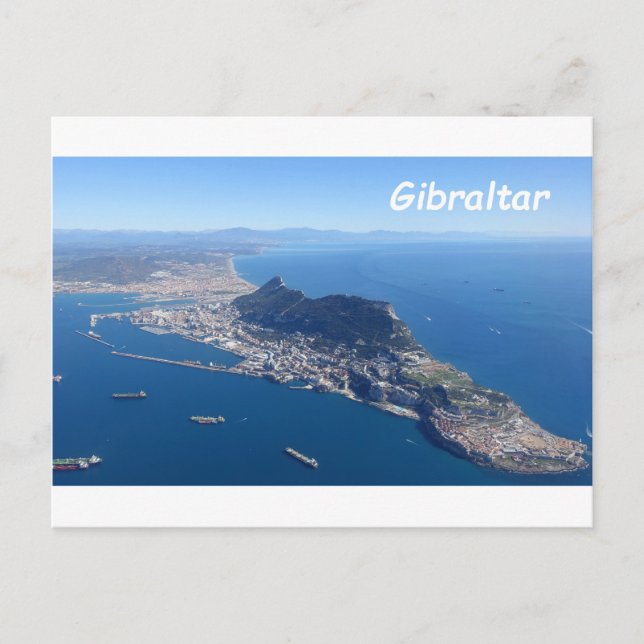 Carte Postale Photo aérienne de Gibraltar (Devant)