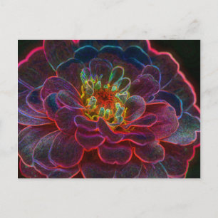 Carte postale photo Art numérique Zinnia