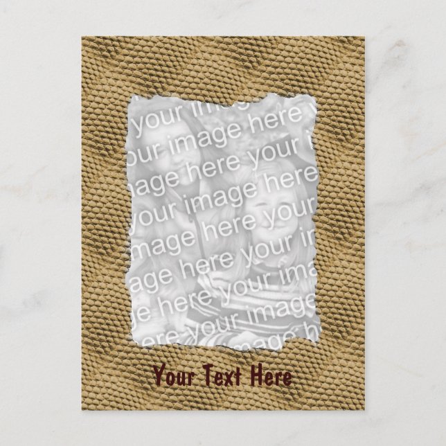 Carte Postale Photo Brown du Motif Snakeskin (Devant)