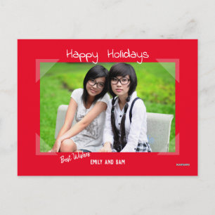 Carte postale photo dans votre choix de couleurs