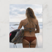 Carte postale photo de Californie Surfer Girl
