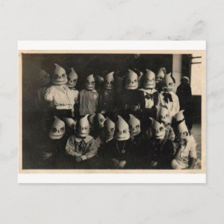 Carte Postale Photo de costumes d'halloween vintage en Irlande