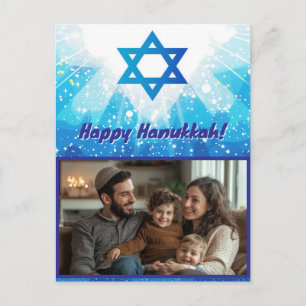 Carte Postale Photo de 🕎 Étoile Étincelante Hanoukka