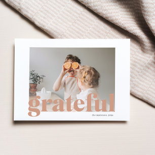 Carte Postale Photo de famille Bon thanksgiving gracieux