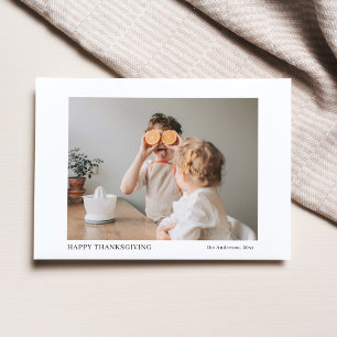 Carte Postale Photo de famille moderne   Cadeau Bon thanksgiving