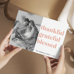 Carte Postale Photo de famille   Remerciements bénis