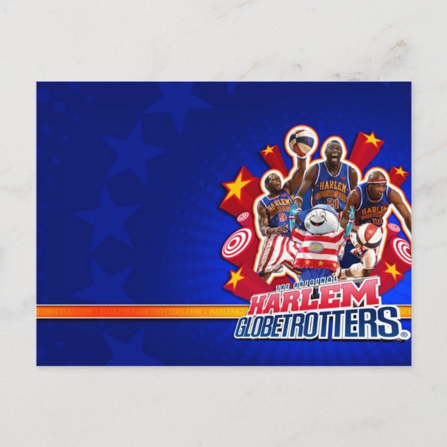 Carte Postale Photo de groupe de Harlem GlobeTrotter (Devant)