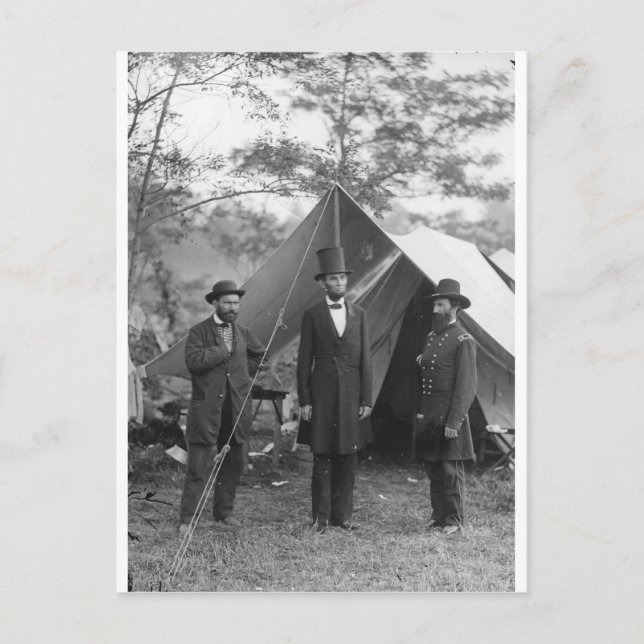 Carte Postale Photo de guerre civile vers 1862 (Devant)