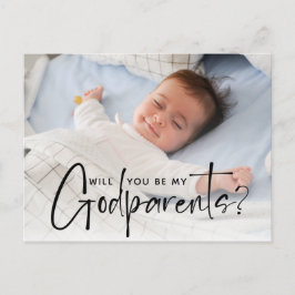 Carte Postale Photo de la proposition Godparents moderne