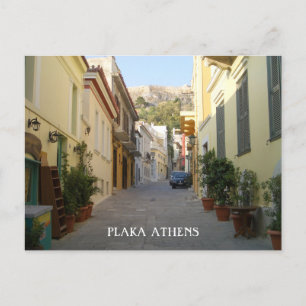 Carte Postale Photo de la rue Grèce d'Athènes dans la Plaka