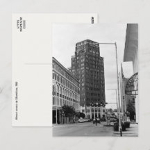 Carte postale photo de la scène du centre-ville de