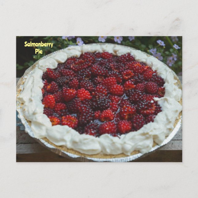 Carte Postale Photo de la tarte salmonberry (Devant)