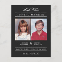 Photo de l'enfant Enregistrer la date | Black