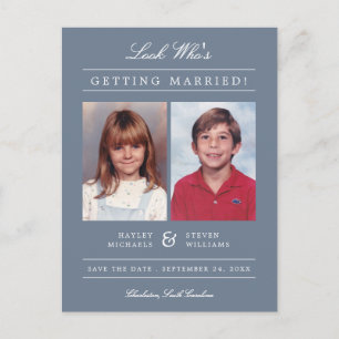 Carte Postale Photo de l'enfant Enregistrer la date Dusty