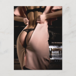 Carte Postale Photo de lingerie noire