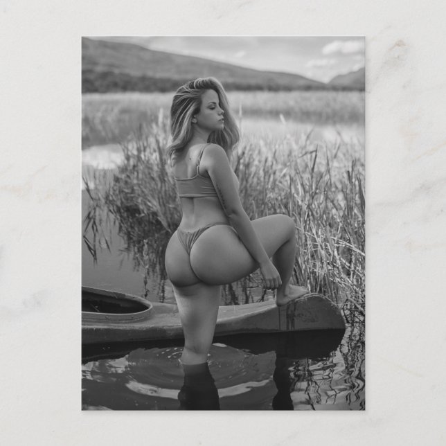 Carte postale photo de modèle en bikini (Devant)