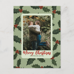 Carte Postale Photo de Noël en couple