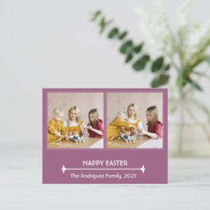 Carte postale photo de Pâques personnalisée