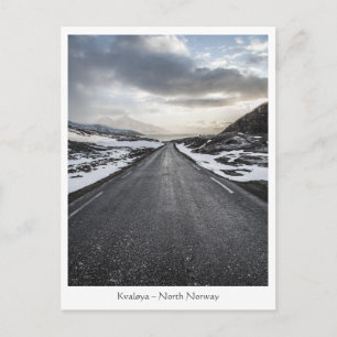 Carte Postale Photo de paysage de route panoramique norvégienne