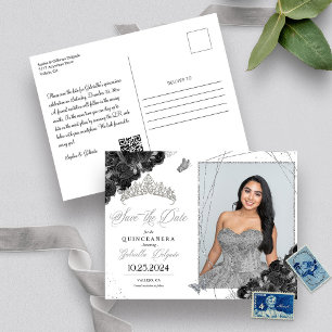 Carte postale photo de Quinceañera avec diadème no