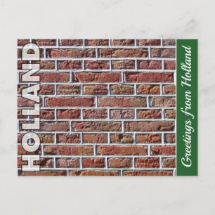 Carte Postale Photo de rejointoiement de briques hollandaises ro
