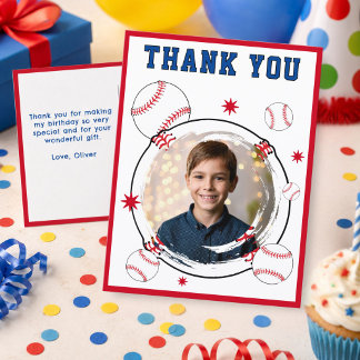 Carte Postale Photo de remerciement d'anniversaire pour enfants