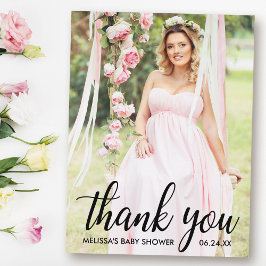 Carte Postale Photo de remerciement moderne Baby Shower