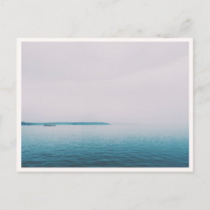 Carte Postale Photo de traversée en ferry brumeux de l'île de Ba