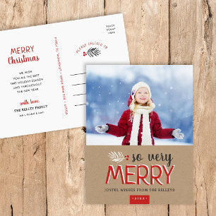 Carte postale photo de très Joyeux vacances