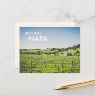 Carte postale photo de vignoble de Napa