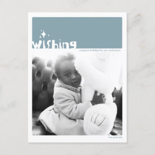 Carte postale photo de voeux
